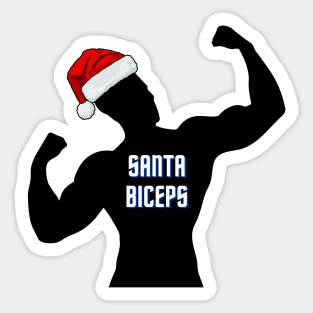 Santa biceps true workout Sticker